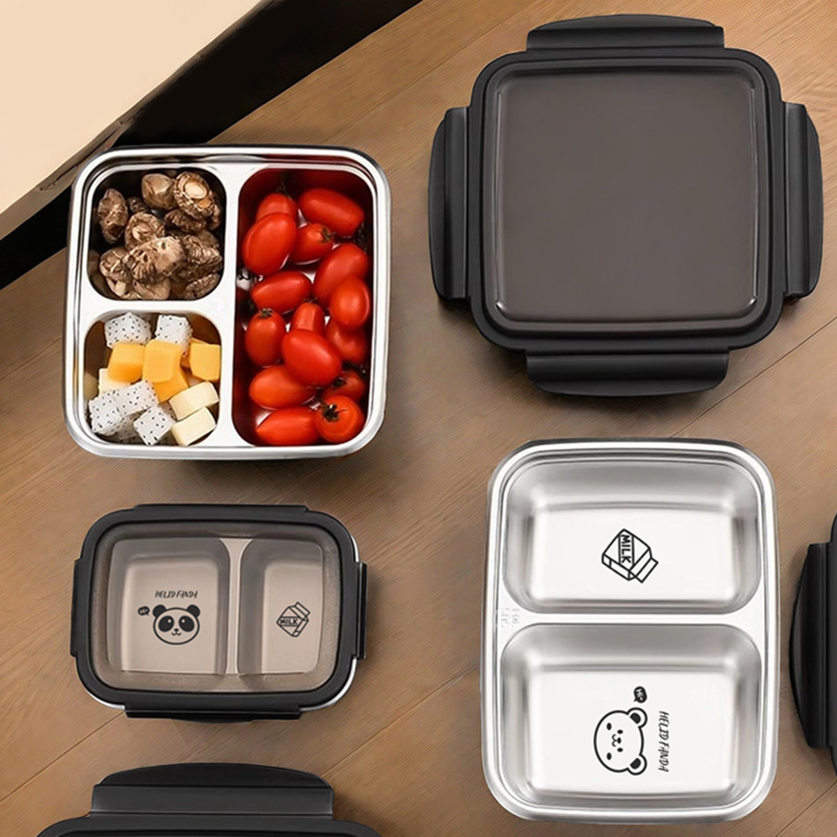Meal Prep Bowl - WORTHBUY 2/3 grilles 304 boîte à