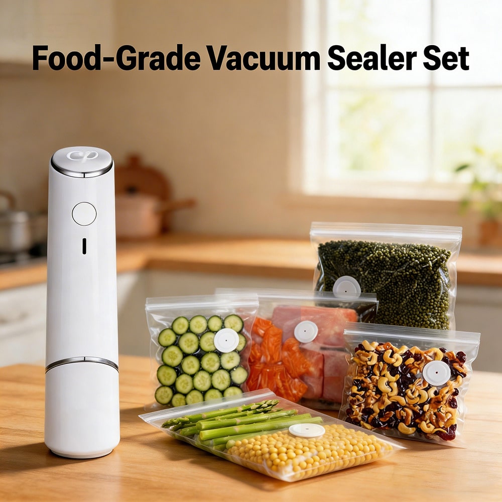 Meal Prep Vacuum Sealer - 30 sacs sous vide réutilisables +