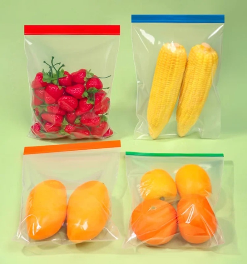 Meal Prep Ziplock - Sacs de rangement transparents en PE