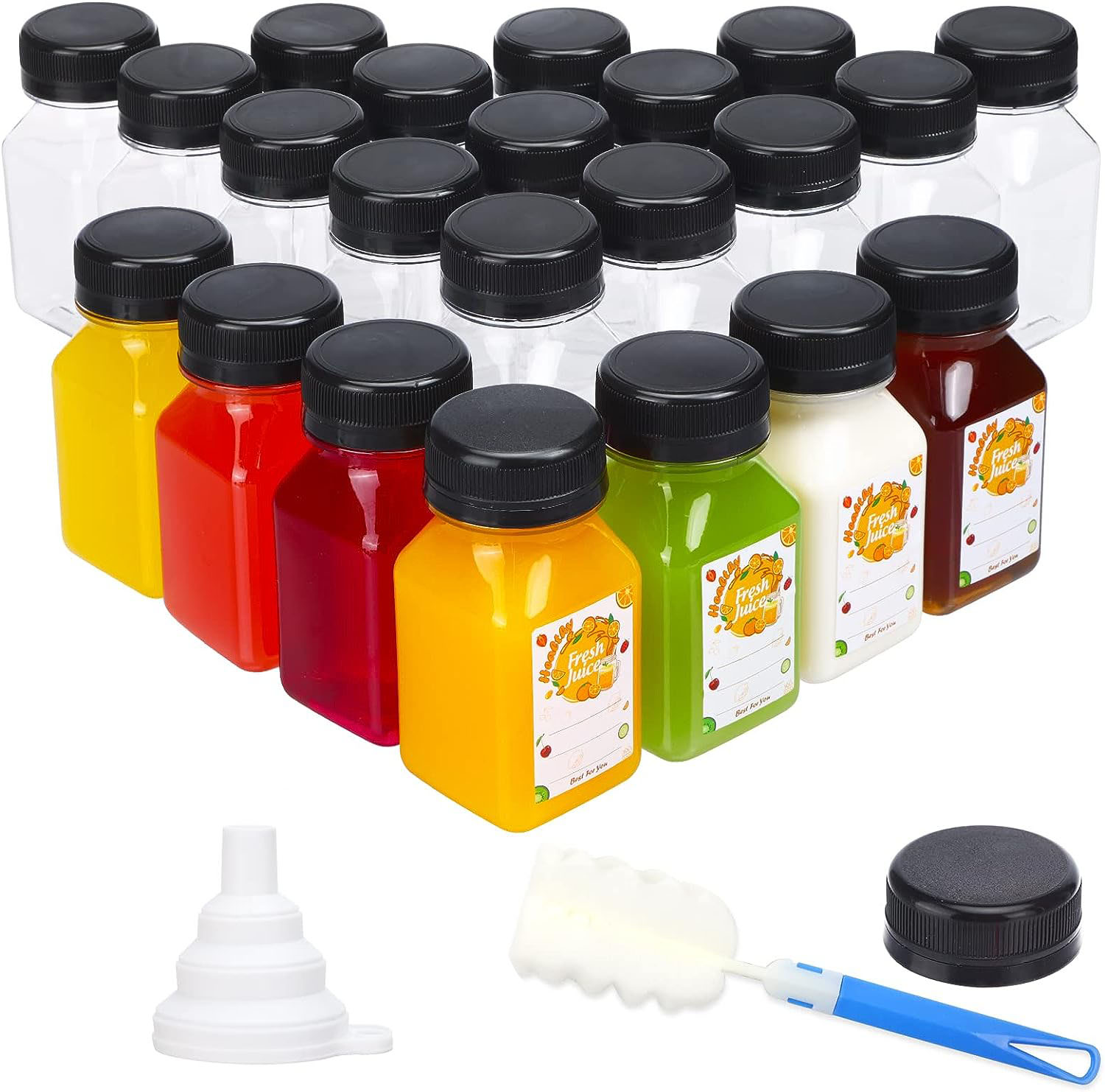 Meal Prep Juice Bottles - Bouteilles de jus en plastique de