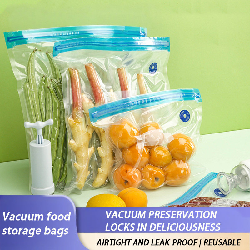 Meal Prep Ziplock - Sacs sous vide réutilisables avec fermeture