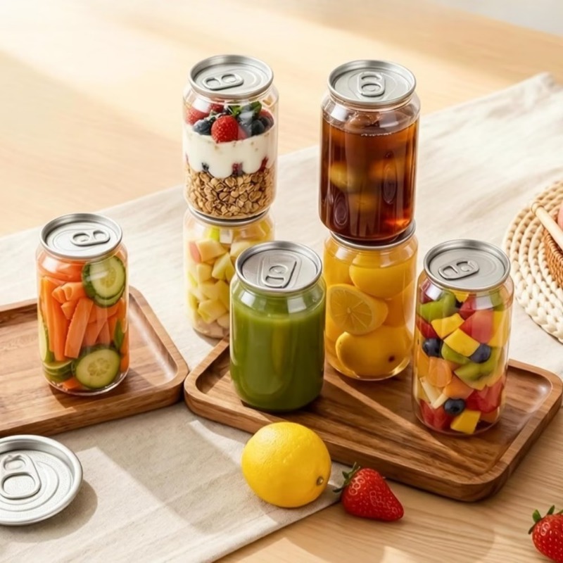 Meal Prep Juice Bottles - Bouteilles de stockage à couvercle coulissant,