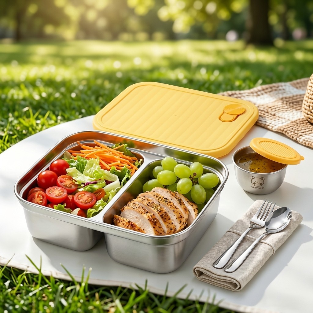 Meal Prep Bowl - Boîte à lunch portable en acier