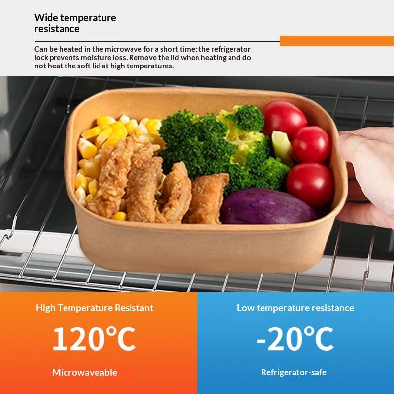 Meal Prep Bowl - Boîte à déjeuner jetable en papier