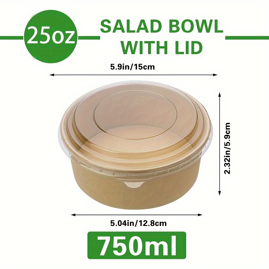 Bols en papier avec couvercles - Meal Prep Ideas avis et prix