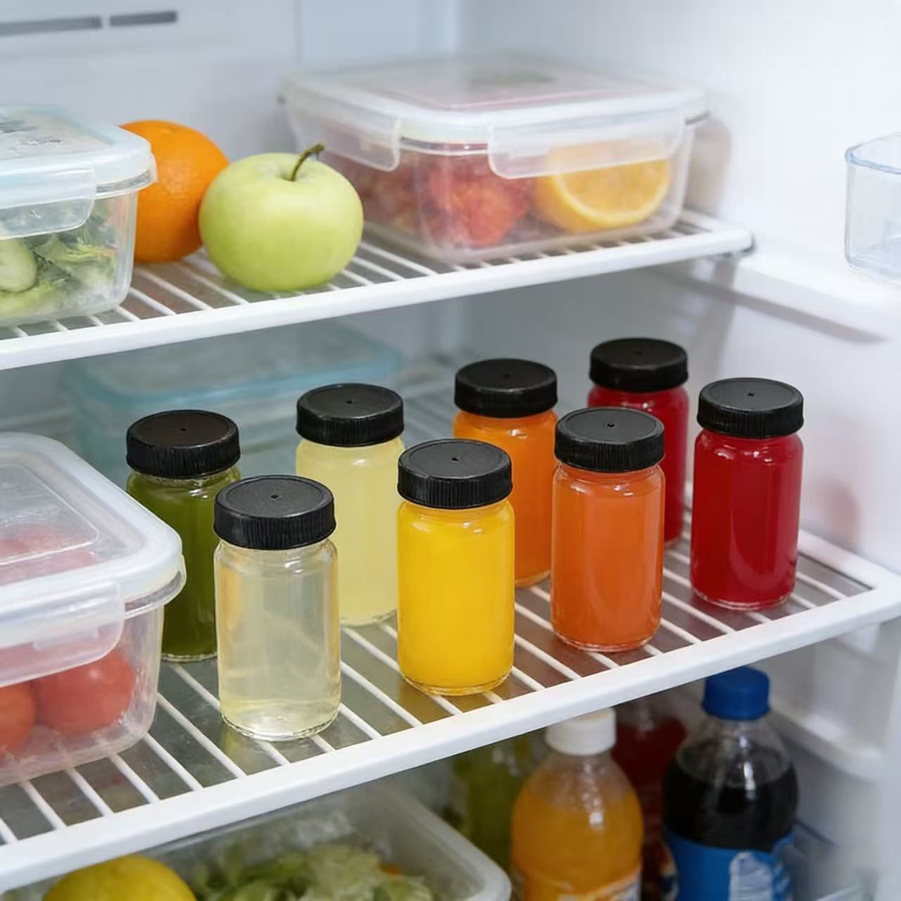 6 bouteilles en verre transpar - Meal Prep Juice Bottles avis et prix