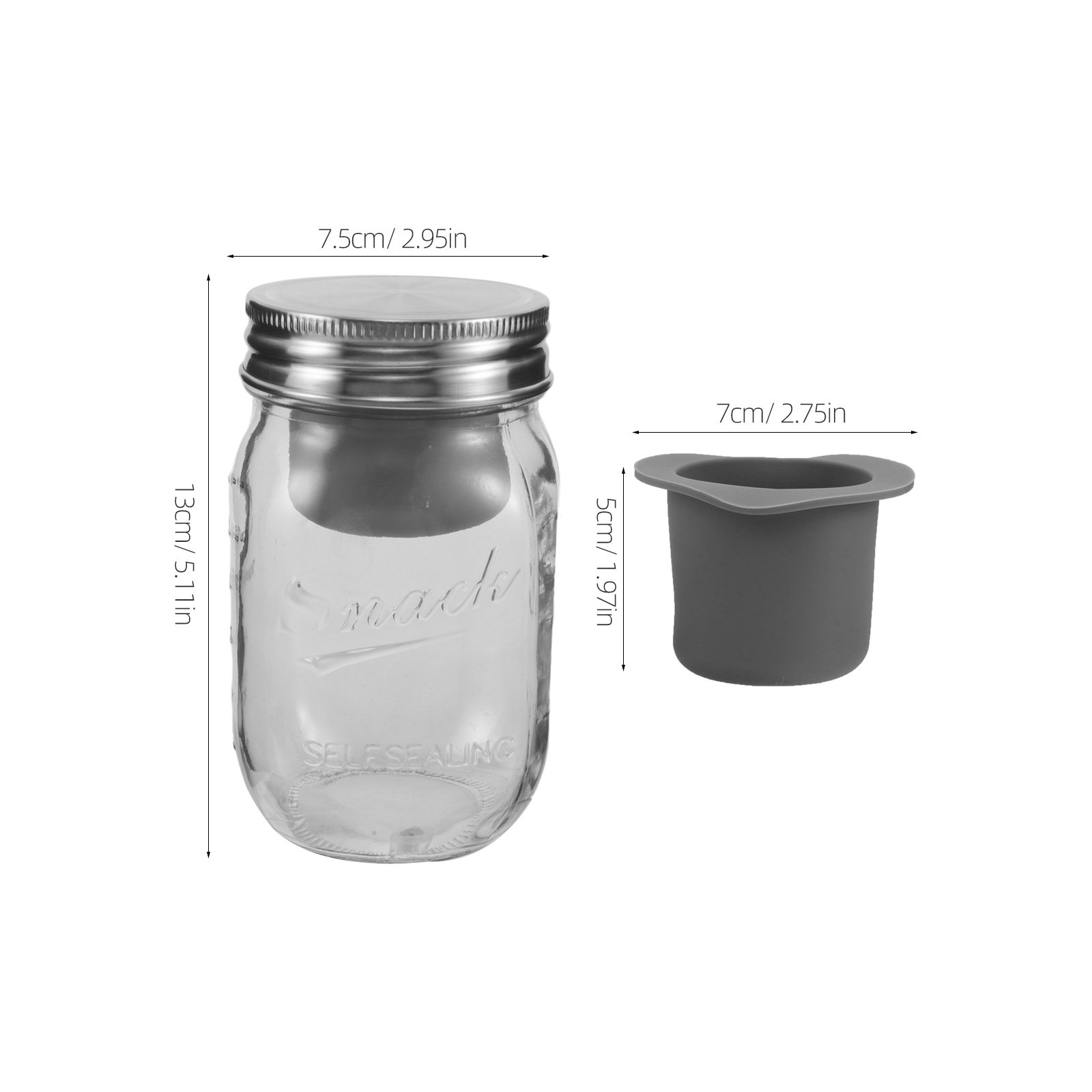 Bocaux à salade en verre 16 fl - Meal Prep Jar avis et prix